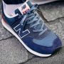 New Balance Classic 574 Heren Sneakers Sportschoenen schoenen Navy Blauw ML574EAE - Thumbnail 15