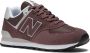 New Balance 574 sneakers donkerbruin lichtgrijs - Thumbnail 7