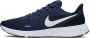 Nike Revolution 5 Sportschoenen Mannen donkerblauw wit - Thumbnail 6