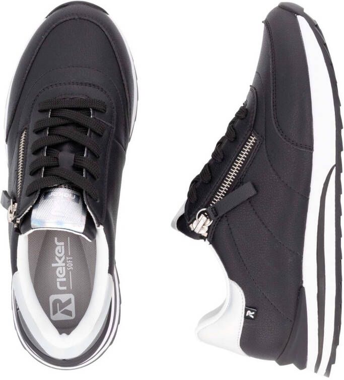 OTTO RIEKER Sport Plateausneakers vrijetijdsschoen lage schoen veterschoen in smalle vorm