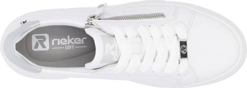 OTTO RIEKER Sport Plateausneakers vrijetijdsschoen lage schoen veterschoen met zijlijke perforatie