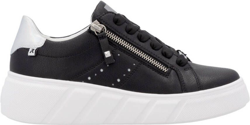 OTTO RIEKER Sport Plateausneakers vrijetijdsschoen lage schoen veterschoen met zijlijke perforatie