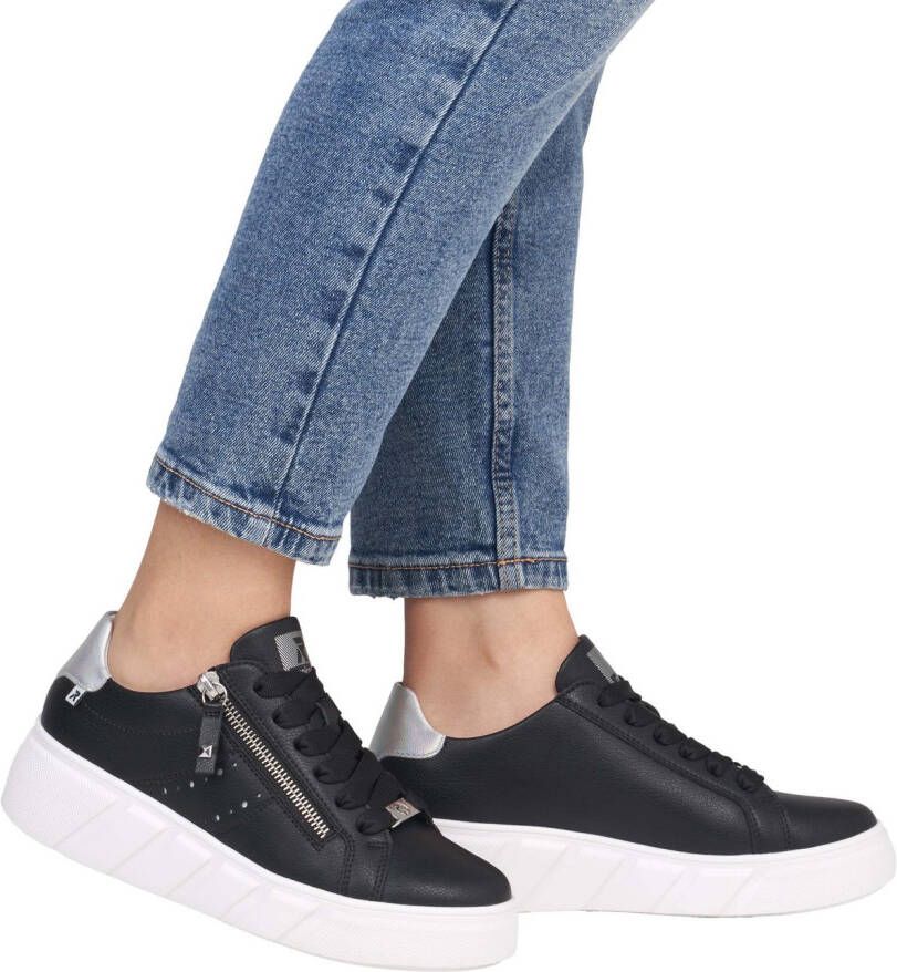 OTTO RIEKER Sport Plateausneakers vrijetijdsschoen lage schoen veterschoen met zijlijke perforatie