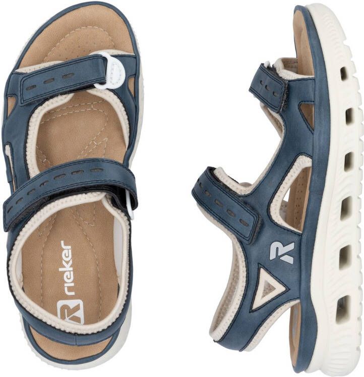 OTTO RIEKER Sport Sandalen Outdoorsandalen zomerschoen sandaal plateauhak met klittenbandsluitingen