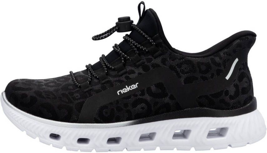 OTTO RIEKER Sport Slip-on sneakers vrijetijdssneaker instapschoen in leeuw-look met memosoft binnenzool