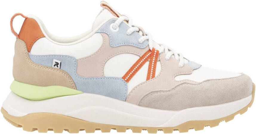 OTTO RIEKER Sport Sneakers met sleehak Bel Air vrijetijdsschoen lage schoen veterschoen met uitneembaar voetbed
