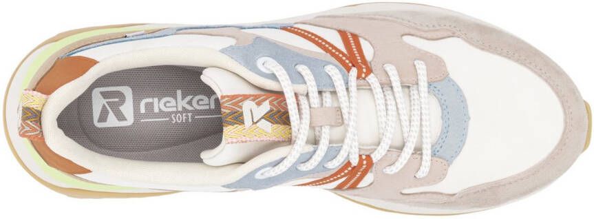 OTTO RIEKER Sport Sneakers met sleehak Bel Air vrijetijdsschoen lage schoen veterschoen met uitneembaar voetbed