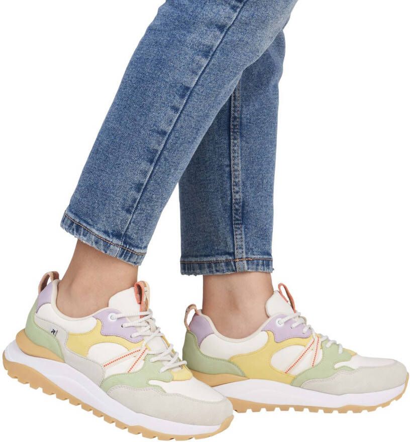 OTTO RIEKER Sport Sneakers met sleehak Bel Air vrijetijdsschoen lage schoen veterschoen met uitneembaar voetbed