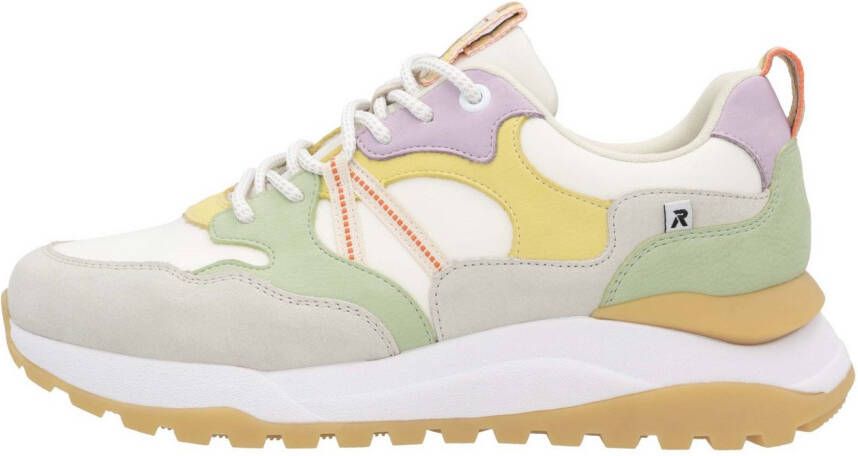 OTTO RIEKER Sport Sneakers met sleehak Bel Air vrijetijdsschoen lage schoen veterschoen met uitneembaar voetbed