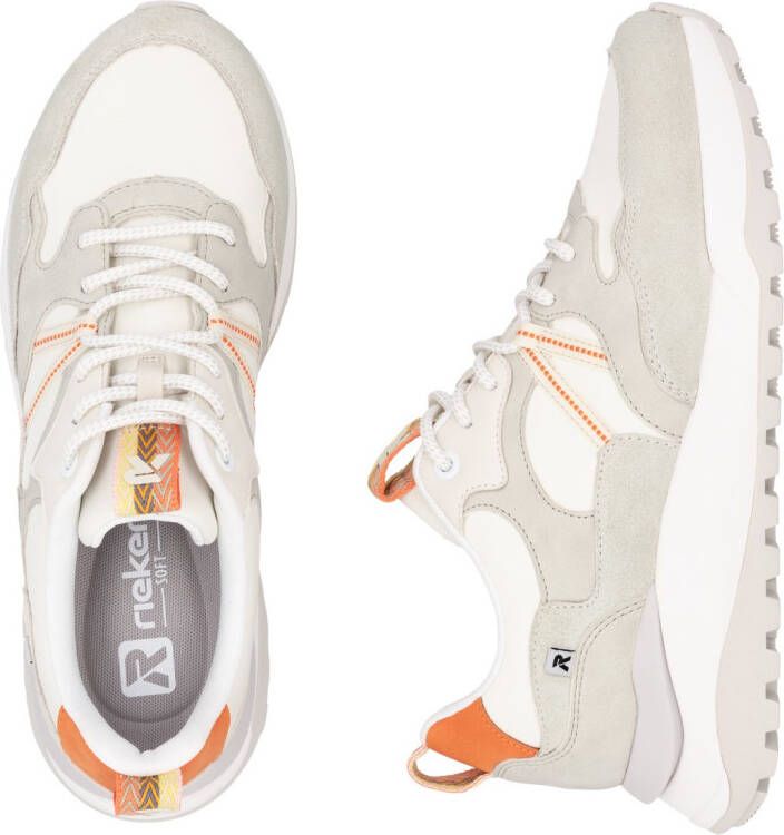 OTTO RIEKER Sport Sneakers met sleehak Bel Air vrijetijdsschoen lage schoen veterschoen met uitneembaar voetbed