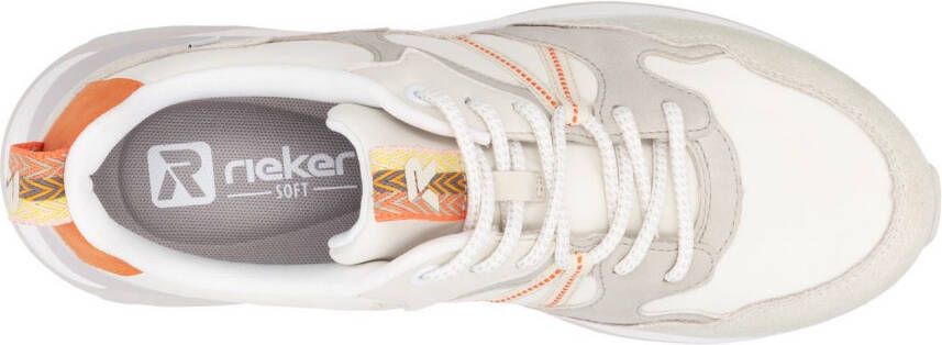 OTTO RIEKER Sport Sneakers met sleehak Bel Air vrijetijdsschoen lage schoen veterschoen met uitneembaar voetbed