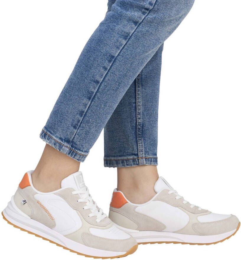 OTTO RIEKER Sport Sneakers met sleehak lage schoen veterschoen vrijetijdssneaker met zachte inlegzool