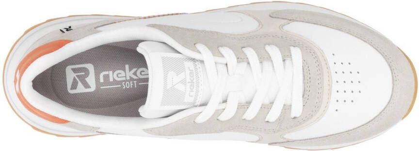 OTTO RIEKER Sport Sneakers met sleehak lage schoen veterschoen vrijetijdssneaker met zachte inlegzool