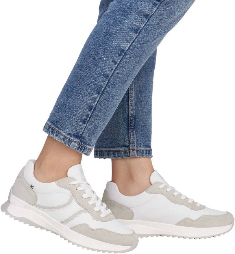 OTTO RIEKER Sport Sneakers met sleehak veterschoen lage schoen vrijetijdsschoen met contrastdetails