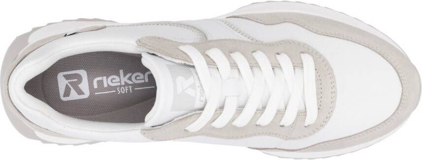 OTTO RIEKER Sport Sneakers met sleehak veterschoen lage schoen vrijetijdsschoen met contrastdetails