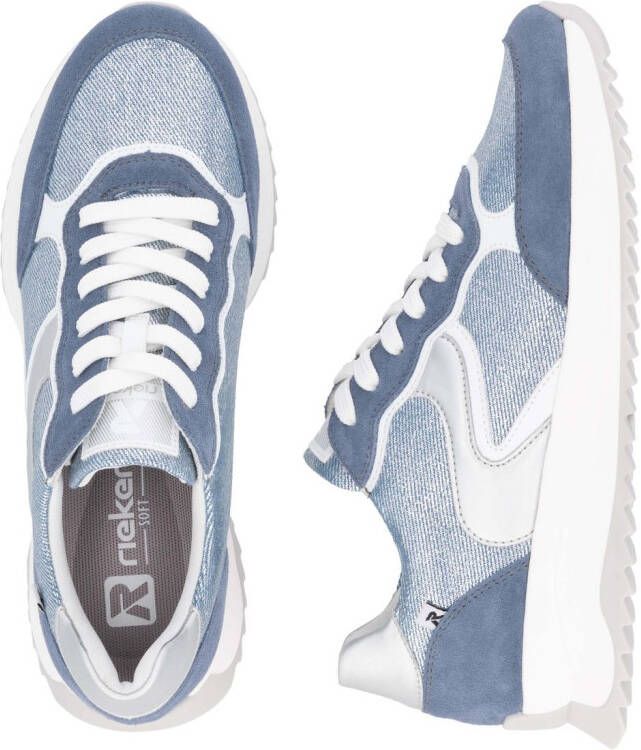 OTTO RIEKER Sport Sneakers met sleehak veterschoenen lage schoen vrijetijdsschoen in streetwear-stijl