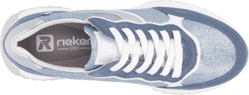 OTTO RIEKER Sport Sneakers met sleehak veterschoenen lage schoen vrijetijdsschoen in streetwear-stijl
