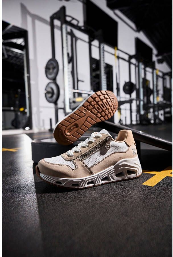 OTTO RIEKER Sport Sneakers met sleehak veterschoenen lage schoen vrijetijdssneaker met rits