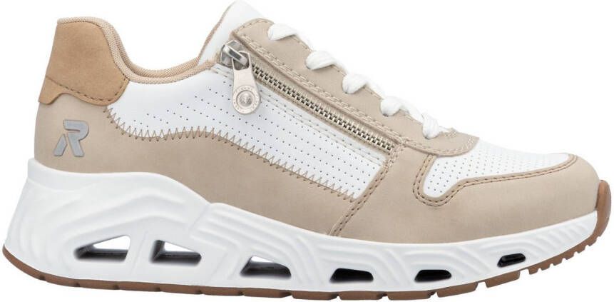 OTTO RIEKER Sport Sneakers met sleehak veterschoenen lage schoen vrijetijdssneaker met rits