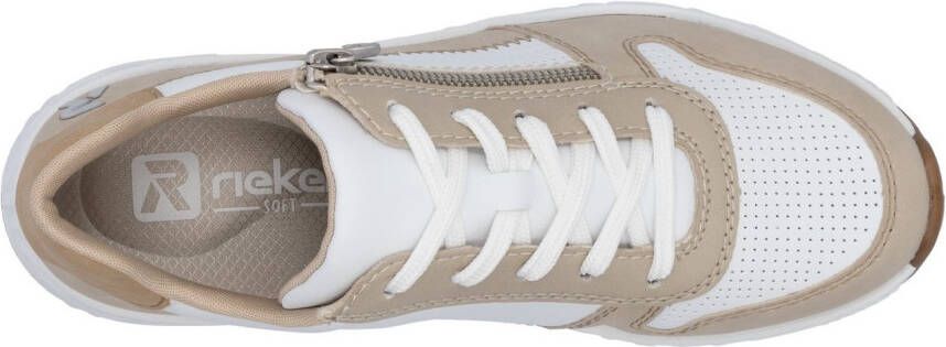 OTTO RIEKER Sport Sneakers met sleehak veterschoenen lage schoen vrijetijdssneaker met rits