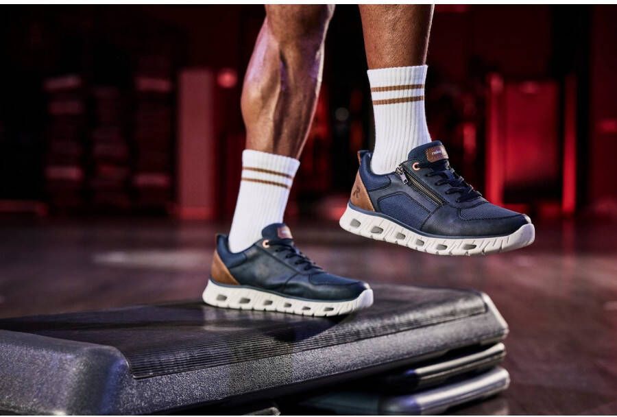 OTTO RIEKER Sport Sneakers veterschoenen vrijetijdsschoen lage schoen met ritssluiting