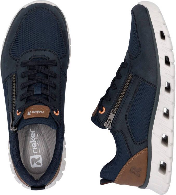 OTTO RIEKER Sport Sneakers veterschoenen vrijetijdsschoen lage schoen met ritssluiting