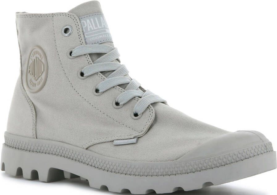 Palladium Hoge veterschoenen MONO CHROME van textiel