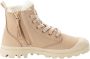 Palladium PAMPA~HIGH~ZIP~WL~~~~~~~~~~~~~ Hoge sneakersVeterlaarzenDames veterschoenenDames sneakersHalf-hoge schoenen Wit beige - Thumbnail 24