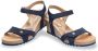 Panama Jack Julia Menorca B2 sandalen met sleehak blauw - Thumbnail 6
