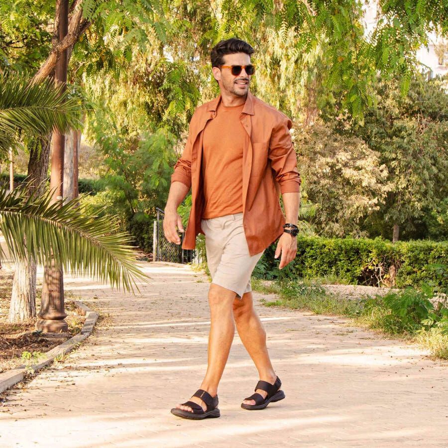 Panama Jack Sandalen Rusell Klittenbandschoen zomerschoen vakantieschoen met zachte leren binnenzool