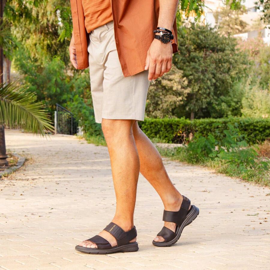 Panama Jack Sandalen Rusell Klittenbandschoen zomerschoen vakantieschoen met zachte leren binnenzool