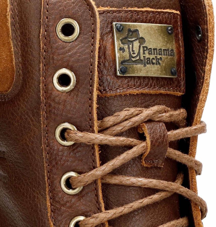 Panama Jack Winterlaarsjes Phoebe veterschoenen enkellaars profielzool met gewatteerde schaprand