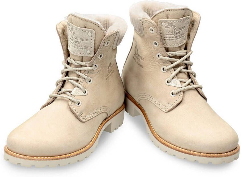 Panama Jack Winterlaarzen Panama 03 Igloo Trav veterschoenen profielzool met lamswollen schacht