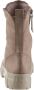 Bruin Tinten 9970 Veterboots Laarzen Met Veters Dames Taupe - Thumbnail 6