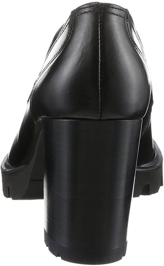 Paul Green Pumps slip-on shoe block heel lage schoen with side stretch insert