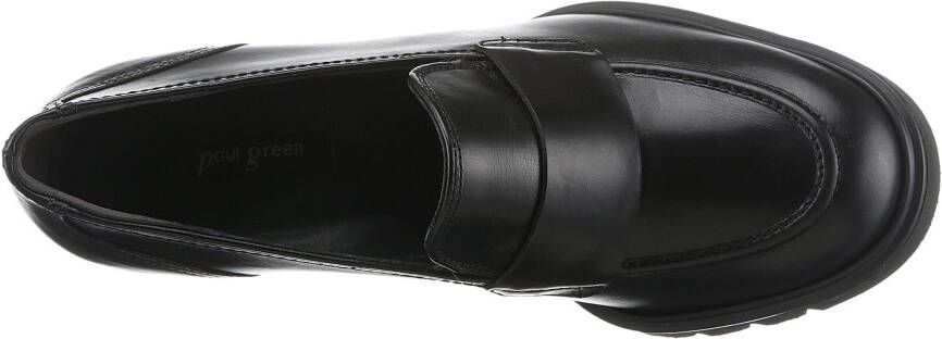 Paul Green Pumps slip-on shoe block heel lage schoen with side stretch insert