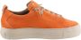 Paul Green Oranje Slip-On Sneaker met Plateauzool Orange Dames - Thumbnail 10