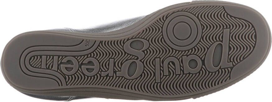 Paul Green Sneakers veterschoen lage schoen vrijetijdsschoen in metallic-look