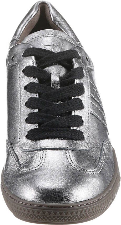 Paul Green Sneakers veterschoen lage schoen vrijetijdsschoen in metallic-look