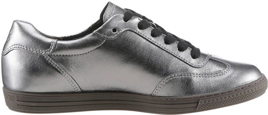Paul Green Sneakers veterschoen lage schoen vrijetijdsschoen in metallic-look