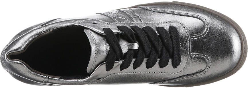 Paul Green Sneakers veterschoen lage schoen vrijetijdsschoen in metallic-look