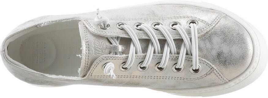 Paul Green Sneakers in een metallic look