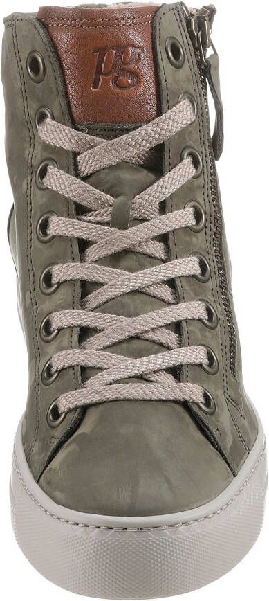 Paul Green Plateausneakers lace-up boots high top sneaker with practical outer zipper