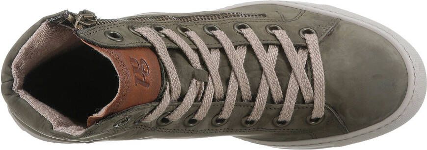Paul Green Plateausneakers lace-up boots high top sneaker with practical outer zipper