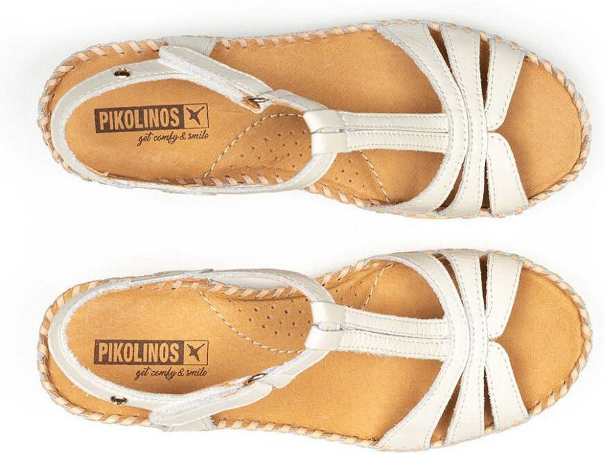 PIKOLINOS Sleehaksandaaltjes AGUADULCE zomerschoen sandaal wig hak met regelbare klittenbandsluiting