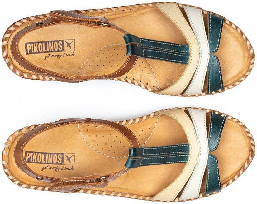 PIKOLINOS Sleehaksandaaltjes AGUADULCE zomerschoen sandaal wig hak met klein logo-icoon