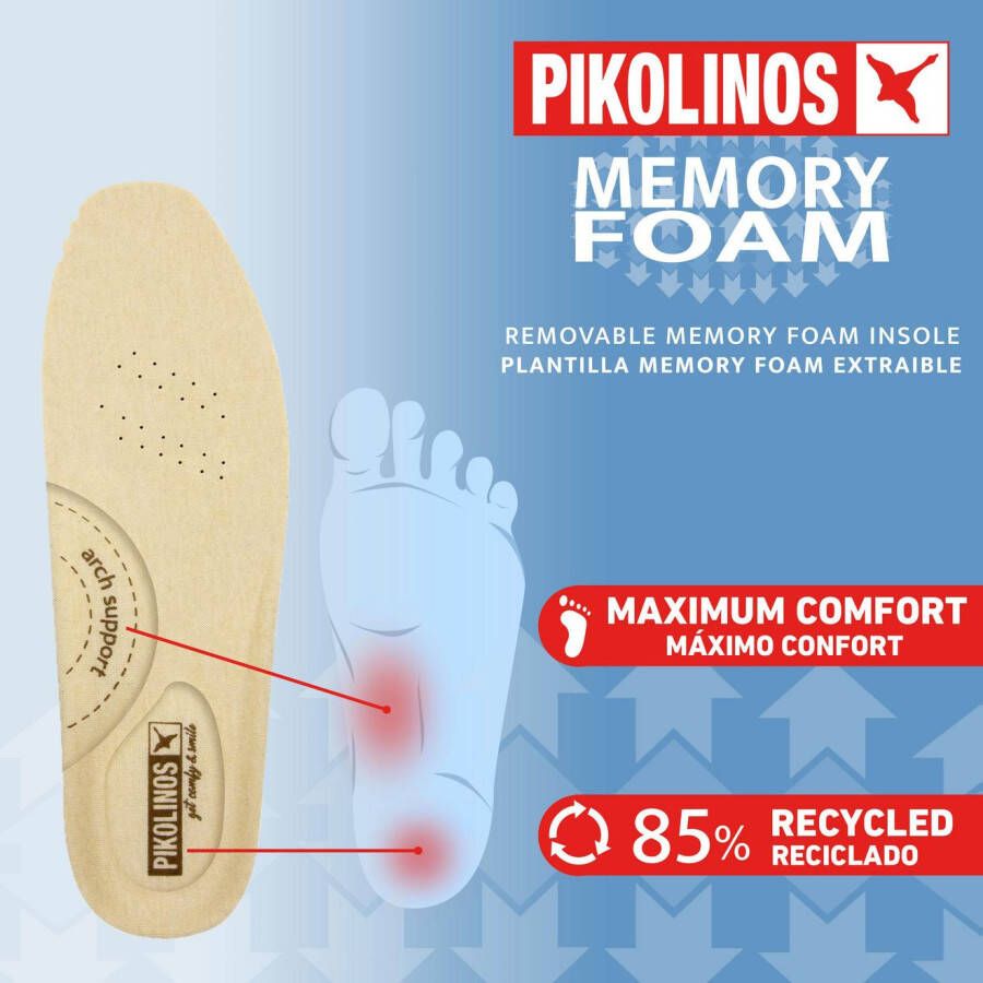 PIKOLINOS Sneakers met sleehak CAMBIL sleehak veterschoen lage schoen vrijetijdsschoen in used look