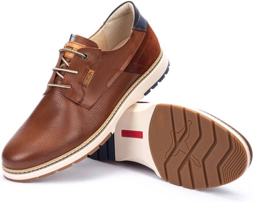 PIKOLINOS Veterschoenen Olvera met logo-patch vrijetijdsschoen lage schoen veterschoen