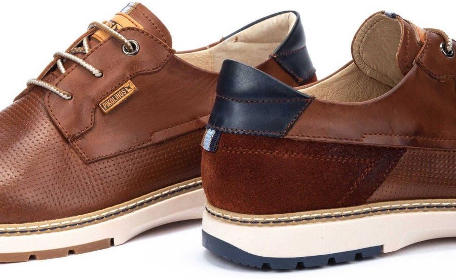 PIKOLINOS Veterschoenen Olvera met logo-patch vrijetijdsschoen lage schoen veterschoen