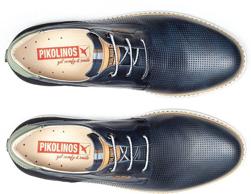 PIKOLINOS Veterschoenen Olvera met logo-patch vrijetijdsschoen lage schoen veterschoen